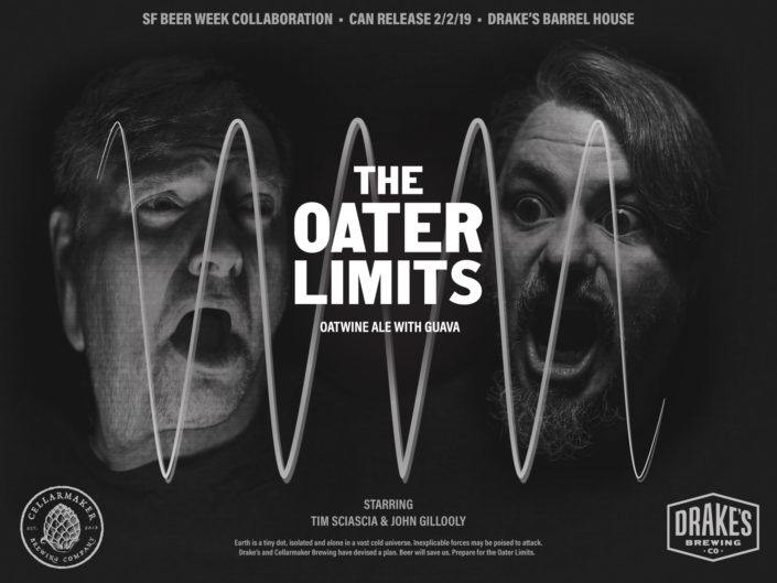 Craft Beer Design - The Oater Limits Beer Poster featuring Two Brewers